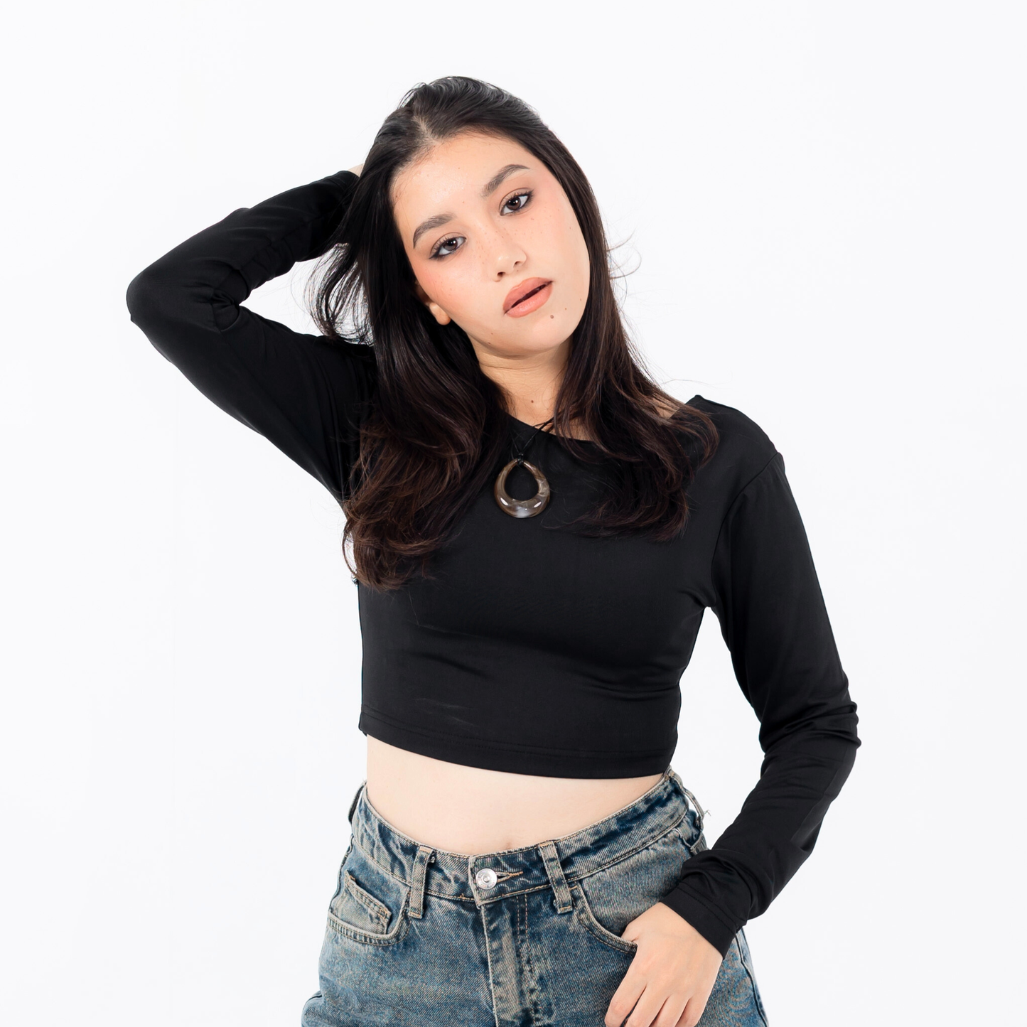 crop top long sleeves