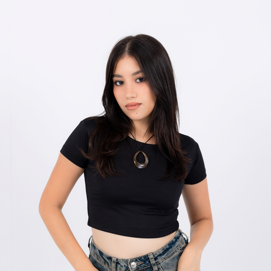 crop top short sleeves