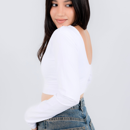 crop top long sleeves