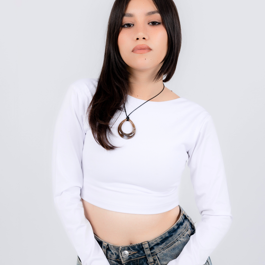 crop top long sleeves