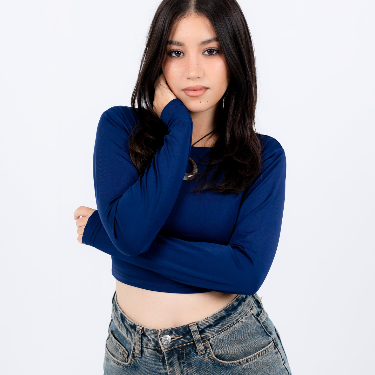 crop top long sleeves