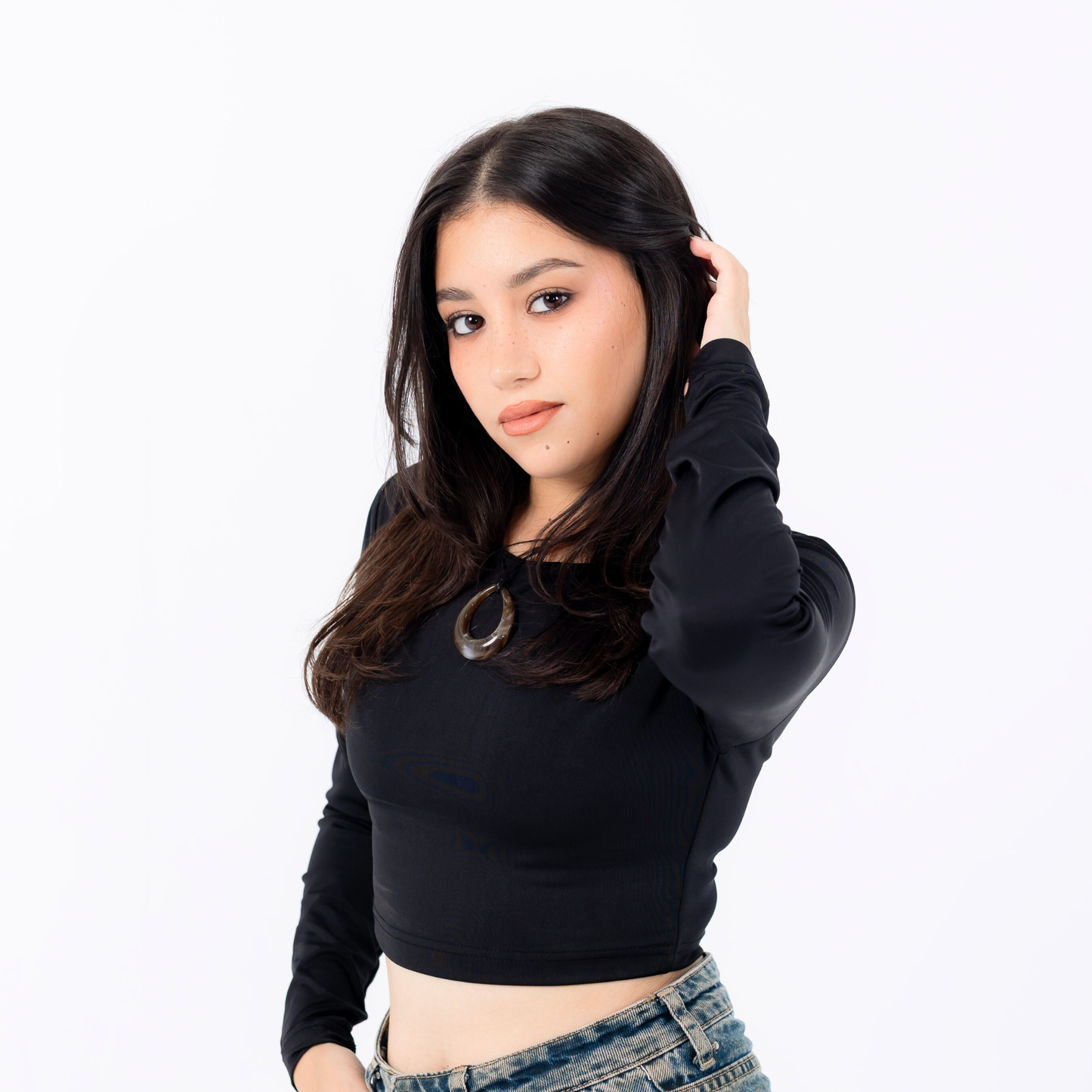 crop top long sleeves